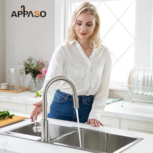 APPASO Hochdruck Wasserhahn Küche mit Ausziehbar Armatur