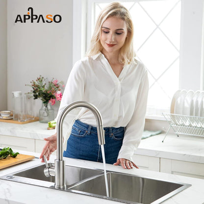 APPASO Hochdruck Wasserhahn Küche mit Ausziehbar Armatur