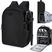 Kamerarucksack Schwarz Groß für DSLR SLR Laptops