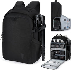 Kamerarucksack Schwarz Groß für DSLR SLR Laptops
