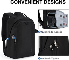 Kamerarucksack Schwarz Groß für DSLR SLR Laptops