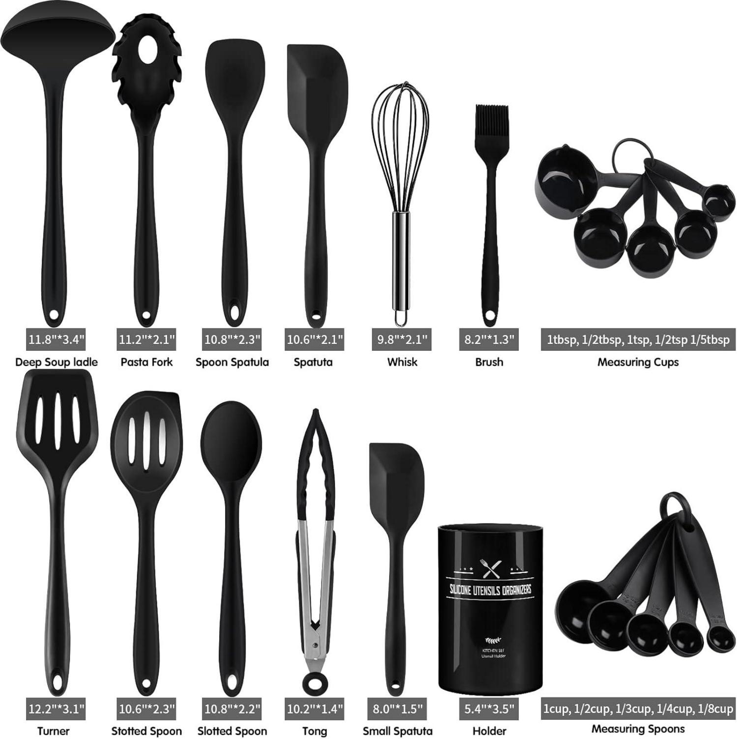 Wildone 22-teiliges Silikon Küchenutensilien Set