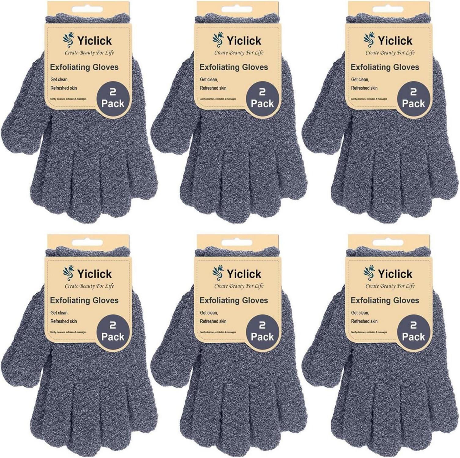 Peeling-Handschuhe 12 Stück Körperpeeling Schwamm Luffa