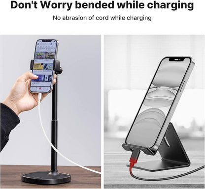 Handy Ständer Verstellbar Multi-Winkel Phone Holder für Schreibtisch iPhone