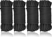 Bondageseil 4X10m Schwarz Baumwollseil SM Sexspielzeug BDSM-Fesselset