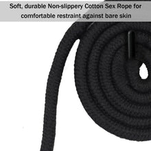 10m Schwarz Baumwollseil für Bondage & Fesselspiele 4er Set