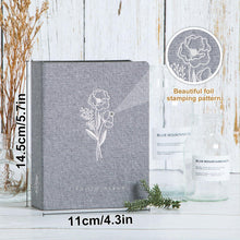 Fotoalbum 9x13 Klein Mini Leinen Einstecken 100 Fotos Grau