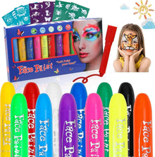 Schminkstifte Set 12 Farben für Halloween Fasching
