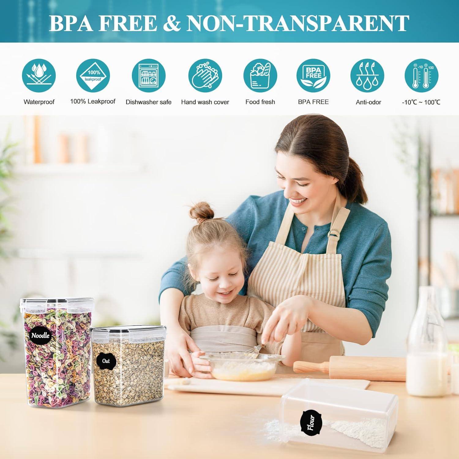 Luftdichte Vorratsdosen Set 25tlg BPA-frei 39L Aufbewahrungsbox Küche