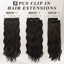 Clip in Haarverlängerungen, Lange Wellige Extensions
