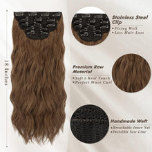 Clip in Haarverlängerungen 5 PCS Dickes Naturwelliges