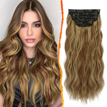 Clip in Extensions Wellige Haarverlängerungen Toffee Brown 45 cm