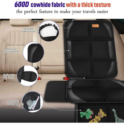 Autositzschutz 2er-Pack Wasserdicht Gepolstert 600D