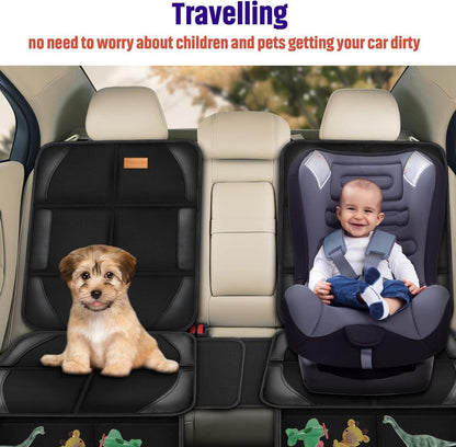 Autositzschutz 2er-Pack Dick Gepolstert 600D Wasserdicht Kindersitzschutz
