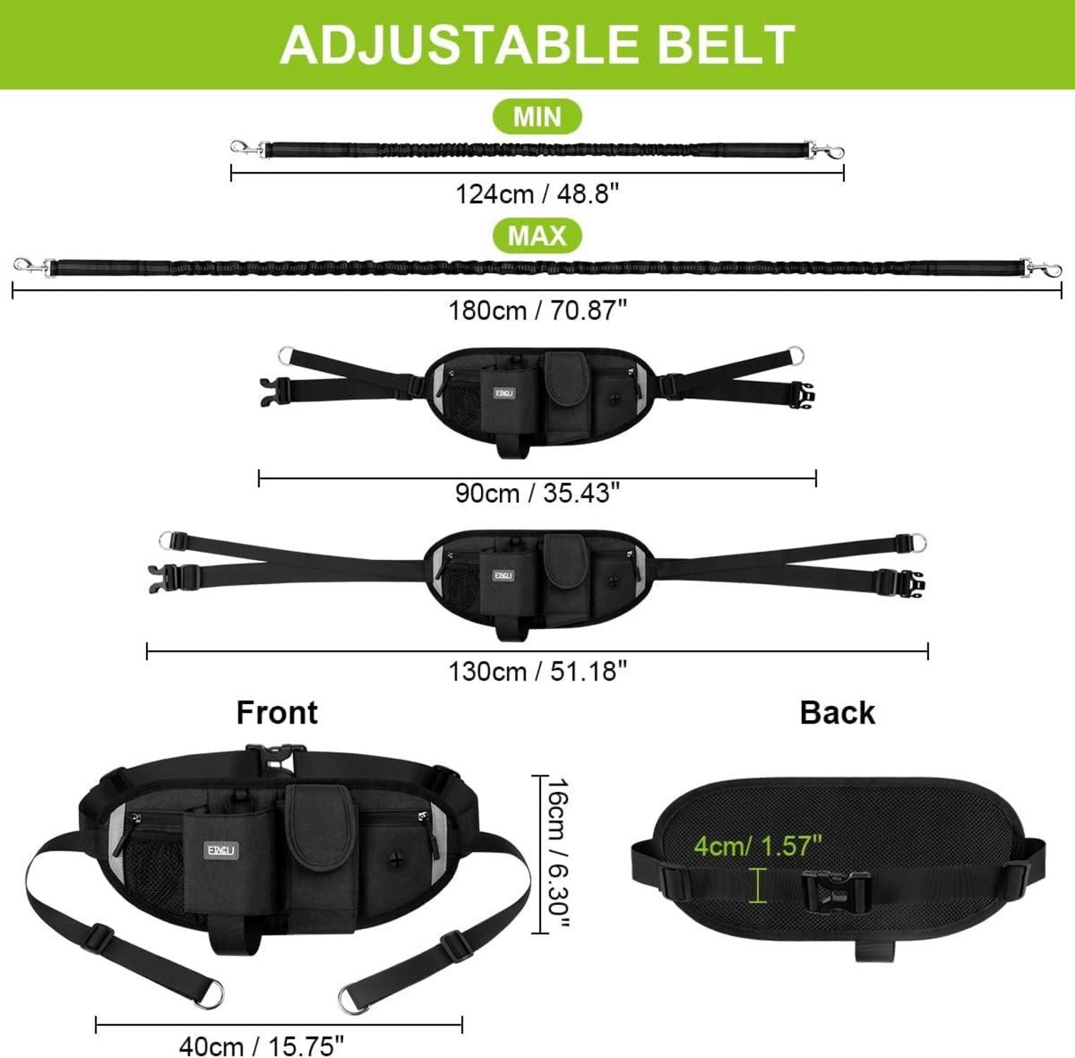 ETACCU Joggingleine für 2 Hunde mit
