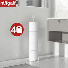 Freistehender Edelstahl Toilettenpapierhalter mit