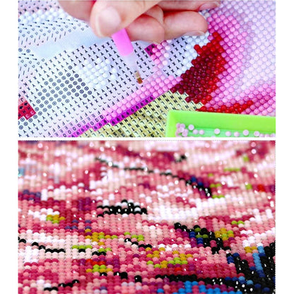 Diamant Painting XXL Lila Blume - Vollbild DIY Set 150x60cm