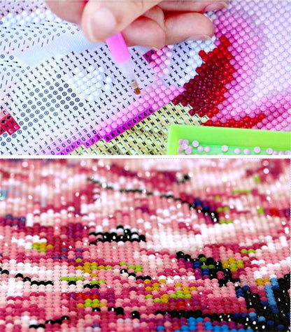 Trayosin 5D Diamond Painting Set Multifunktionales Blumen Wandkunst 100x40cm