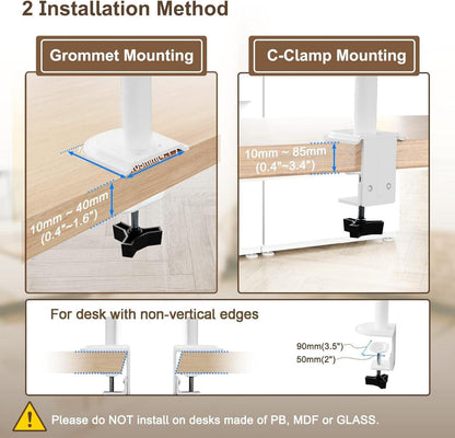 Monitor Halterung 3 Monitore für 13-32 Zoll Schwenkbar Neigbar Height