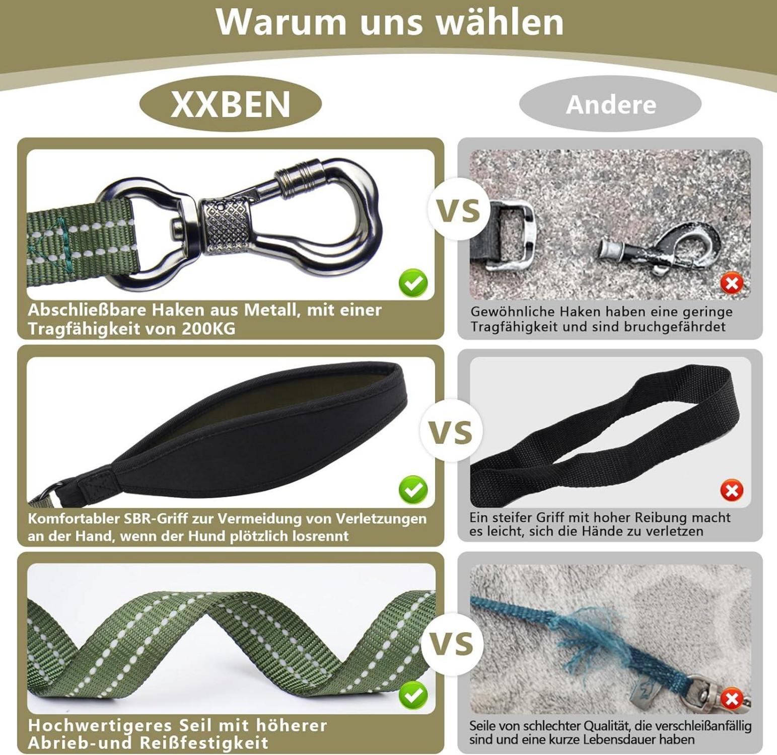 Schleppleine für Hunde 10M Robust Reflektierend Trainingsleine Hundeerziehung