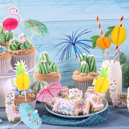 Cocktail Zubehör Set 120 Stück Cocktail Deko Schirmchen