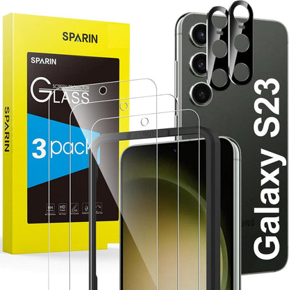 SPARIN Samsung Galaxy S23 Schutzfolie 3+2 Stück Panzerglas