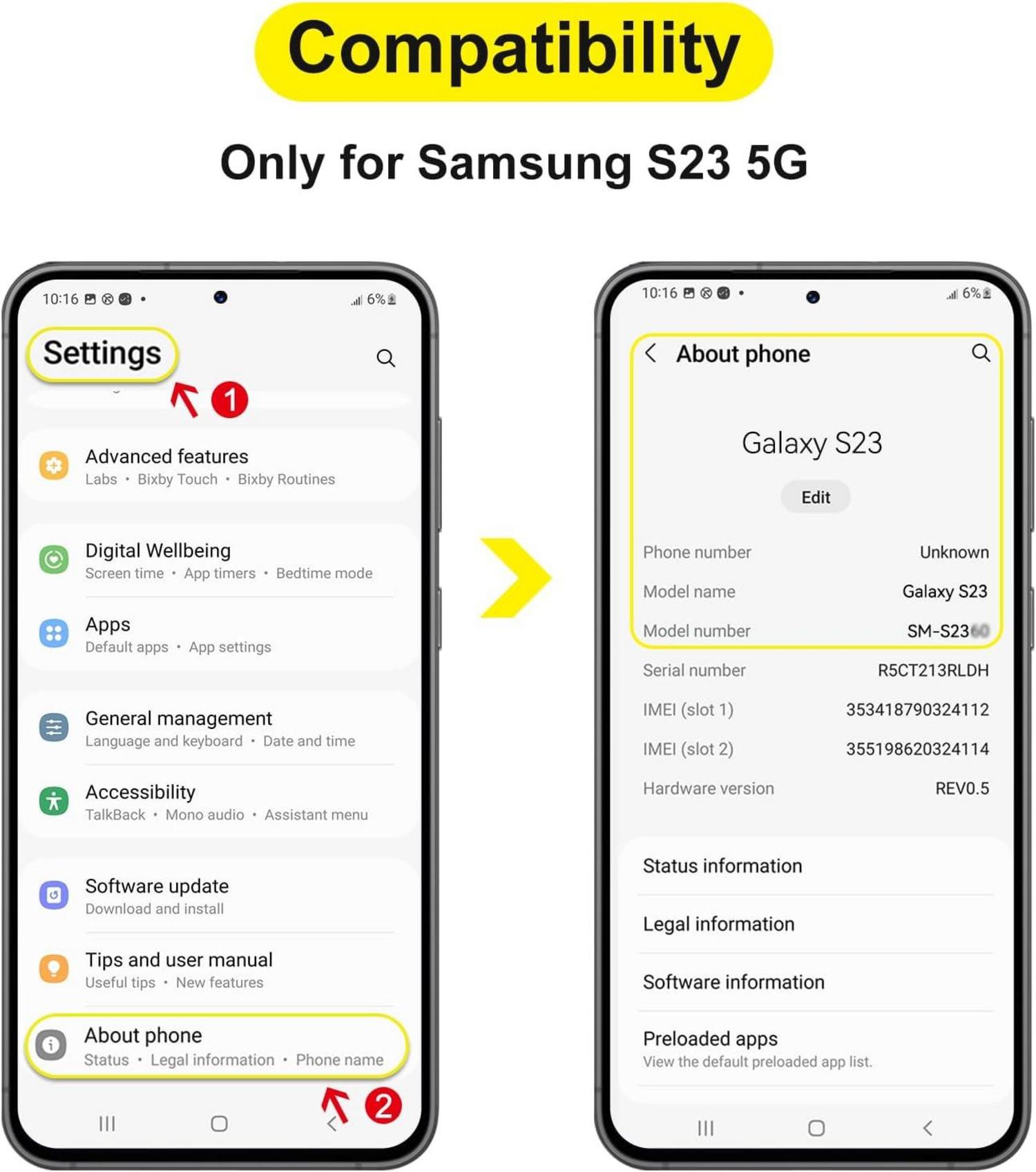 SPARIN 3+2 Stück Panzer Schutzfolie für Samsung Galaxy S23