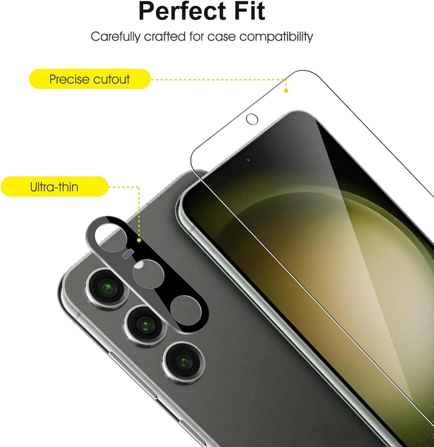 Schutzfolie Samsung Galaxy S23 Panzer Glas Kameraschutz 9H Klar