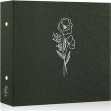 Fotoalbum 30x30 cm Leinen Fotobuch Ringbuch Einsteckalbum
