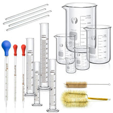 Becherglas Set Zylinder Pipetten 5 Stk. Graduierte Messzylinder 4