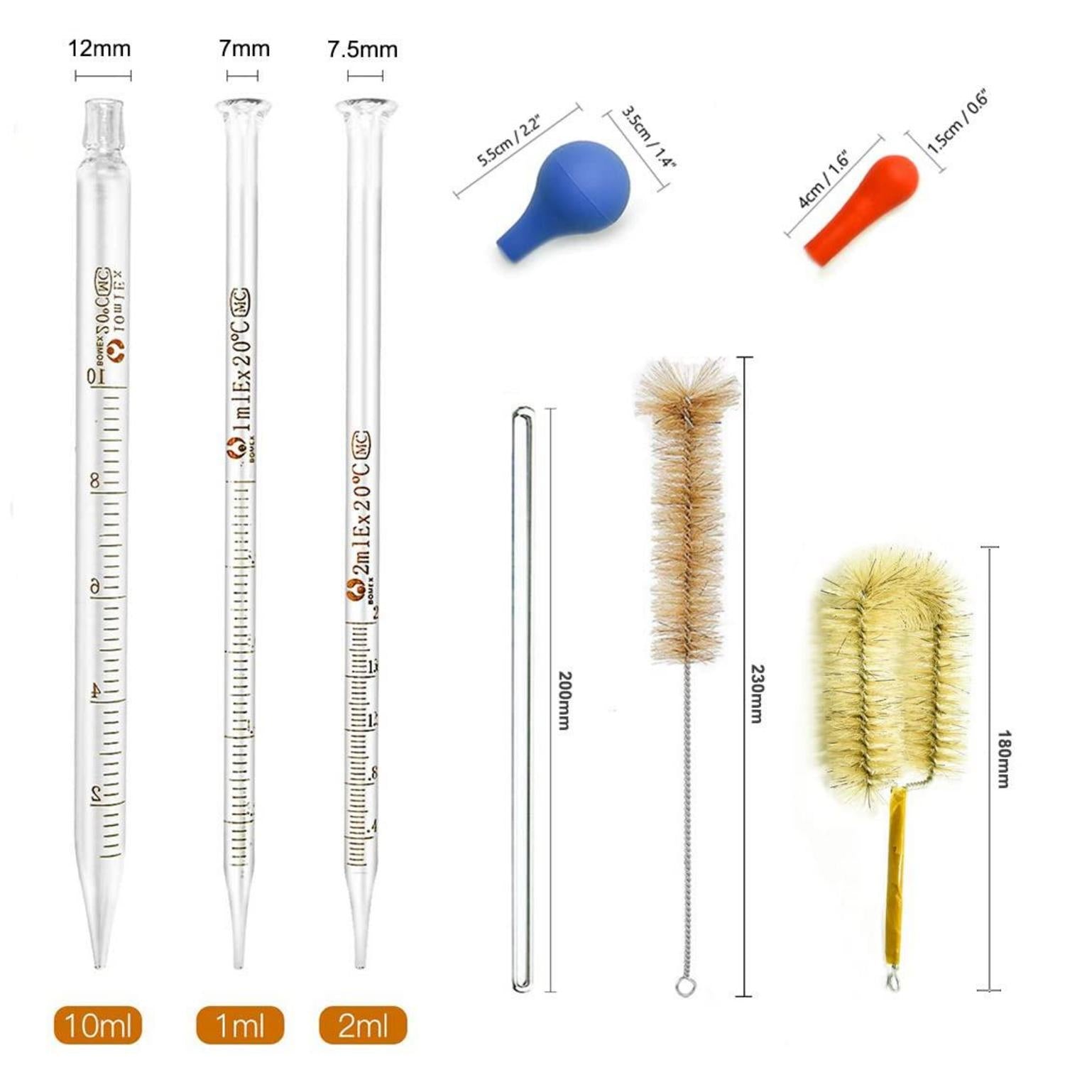 Becherglas Set Zylinder Pipetten 5 Stk. Graduierte Messzylinder 4