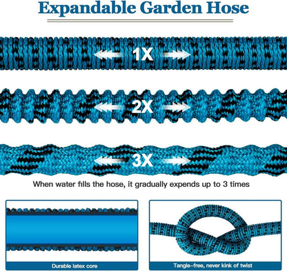 Erweiterbarer Gartenschlauch 30m mit 10 Funktionen SprüHdüSe
