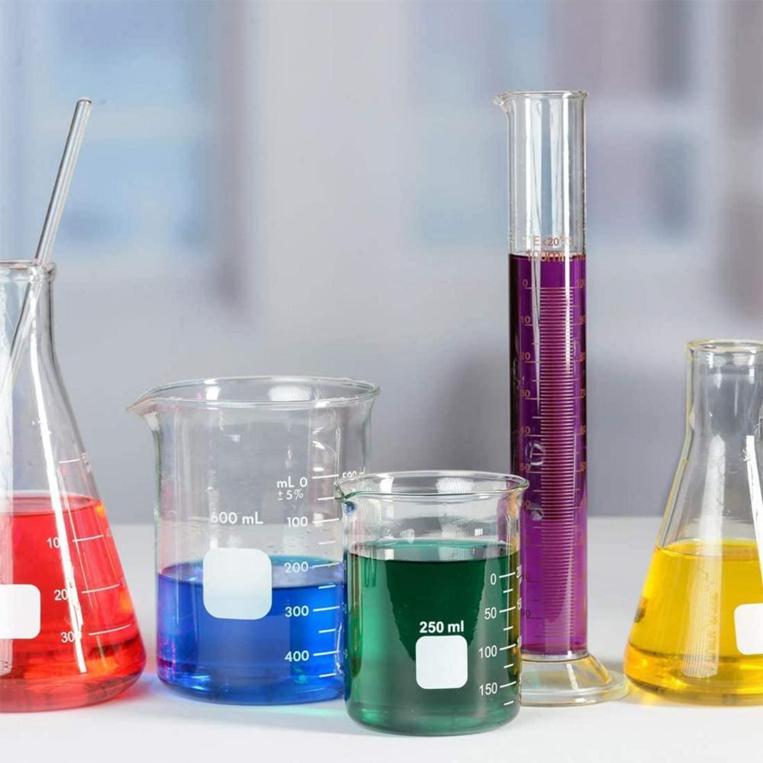 Messzylinder Glas 250ml Borosilikatglas Laborzylinder 2 Stk