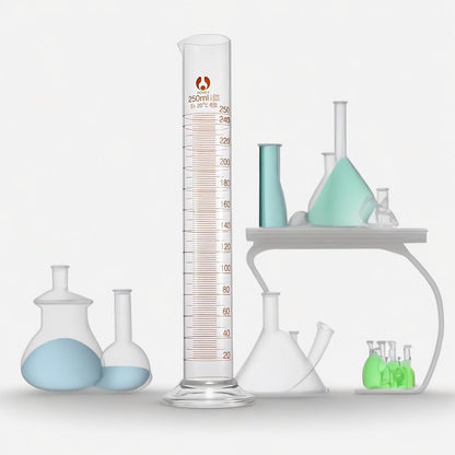 Messzylinder Glas 250ml Graduiert Borosilikatglas 2 Stück