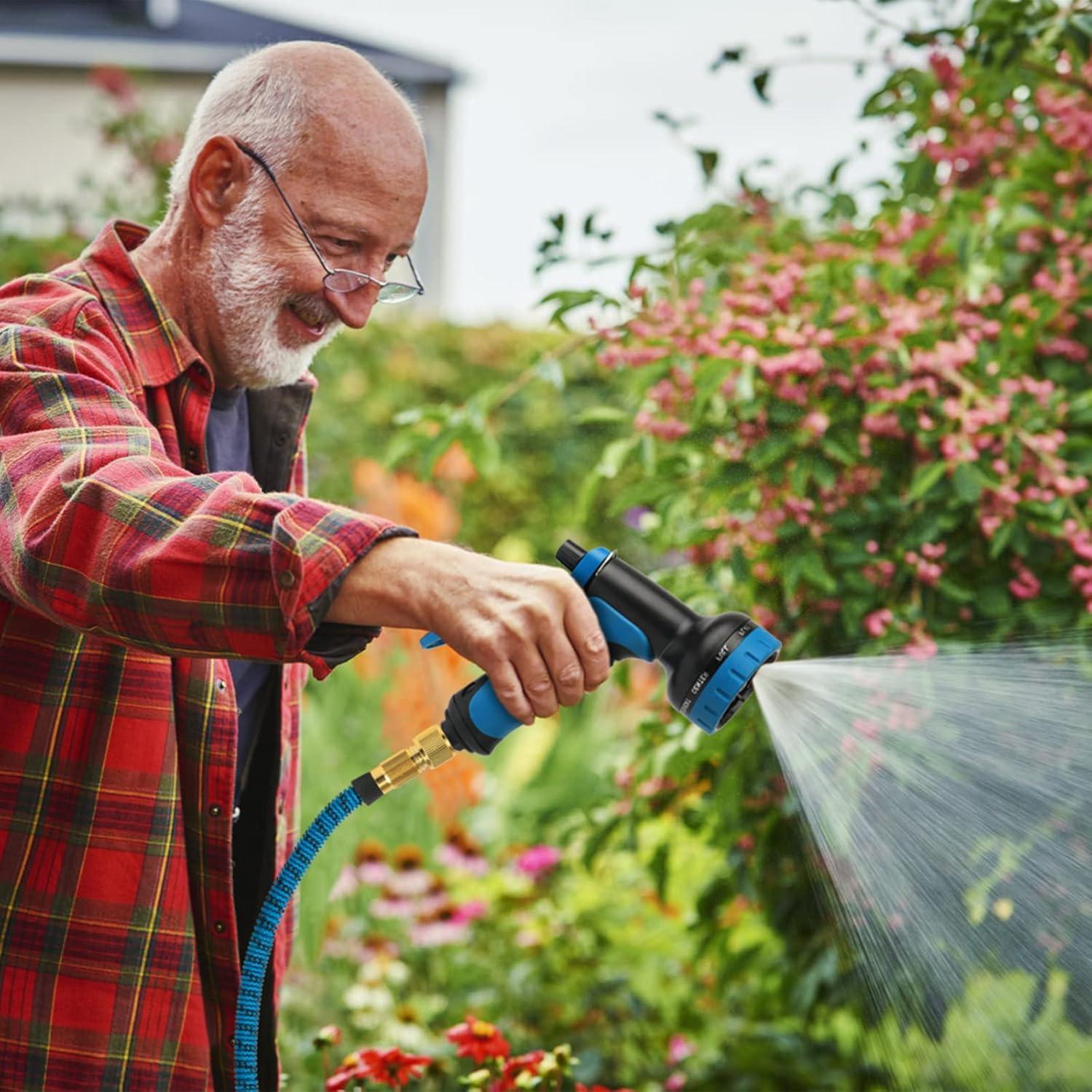 Gartenschlauch Flexibler Erweiterbarer Wasserschlauch 15m mit 10