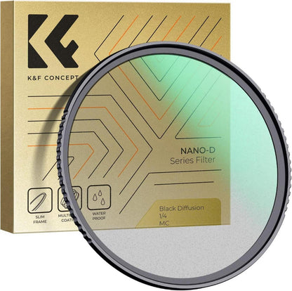 52mm Black Diffusion Filter 1/4 Optisches Glas 24-lagige