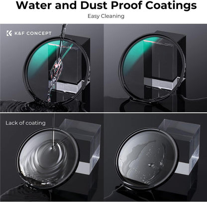 58mm Black Mist Filter 1/4 Optisches Glas 24-lagige Nano-Beschichtung