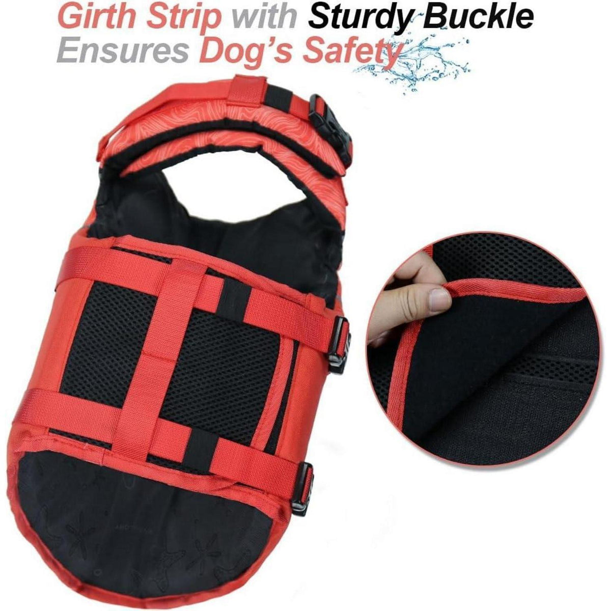Hundeschwimmweste Sport Style Rot M Auftrieb & Schwimmhilfe