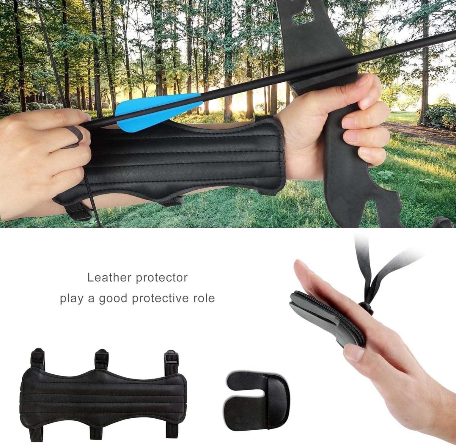 REAWOW Recurve Bogen Set 30 lbs Übungspfeile Zielübungen Bogenschießen