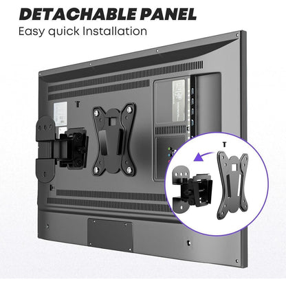 PUTORSEN TV Wandhalterung 13-32 Zoll Schwenkbar Neigbar bis