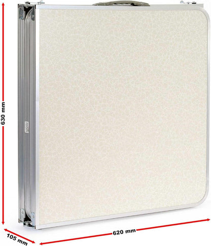 Klappbarer Campingtisch 180x60x70cm höhenverstellbar Klapptisch Aluminium MDF