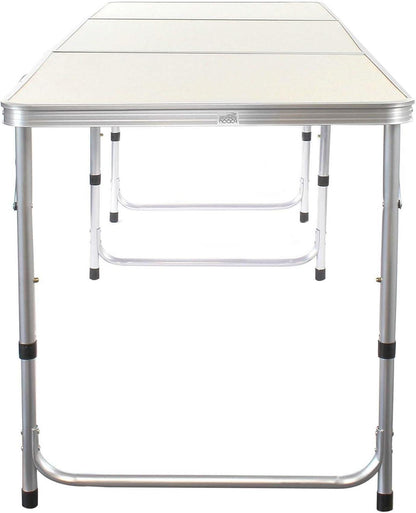 Campingtisch klappbar 180x60x70cm höhenverstellbar Aluminium/MDF