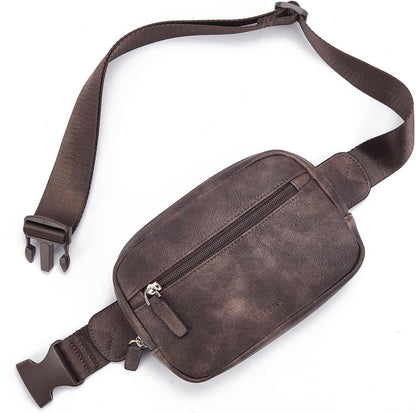 Damen Bauchtasche Gürteltasche PU Leder Umhängetasche Stylisch