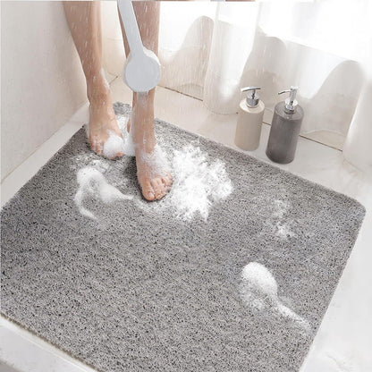 Rutschfeste Badematte 60x60cm mit Ablauf - Weiche PVC-Antirutschmatte