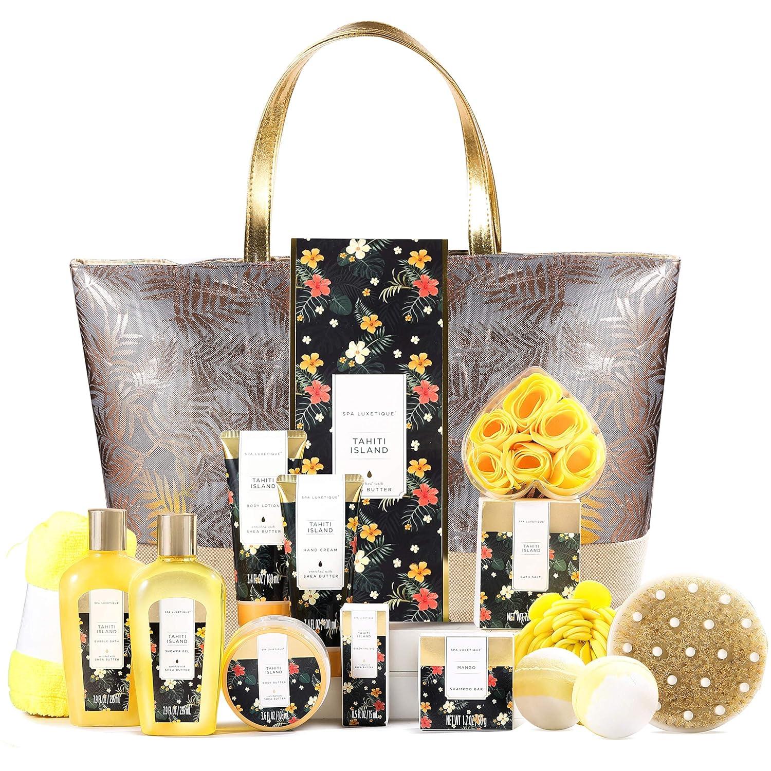 SPA LUXETIQUE Bad Geschenkset für Damen - 15tlg Beauty Spa Set - Duft