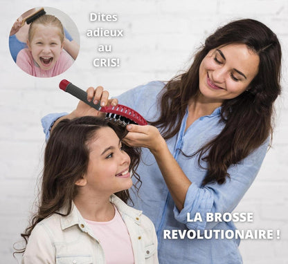 Professionelle Haarbürste für Lange Feine Lockige Haare Rosa