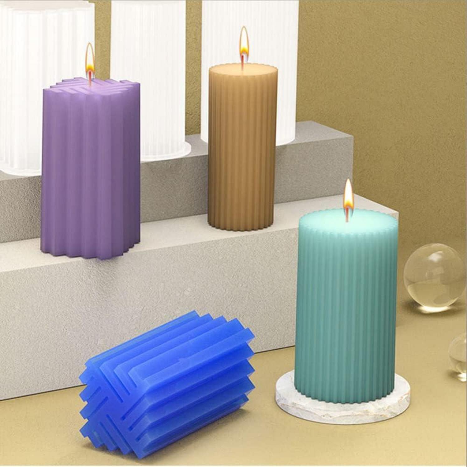 DIY Silikon Kerzenform Set 3D Gießformen Bastelset Heimdekoration