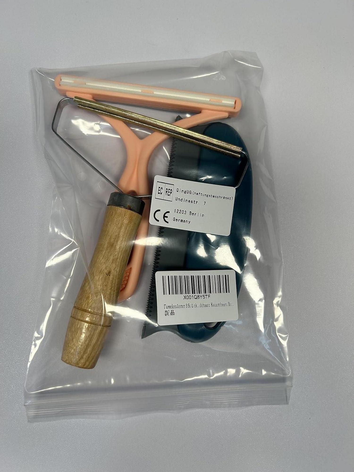 Tierhaarentferner Fusselentferner 3er-Pack für Katzenhaare Teppich Sofa