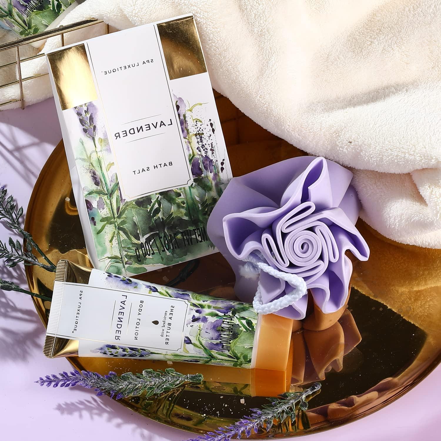SPA Luxetique Lavender Damen Bade Geschenkset 10tlg. Wellness Kit