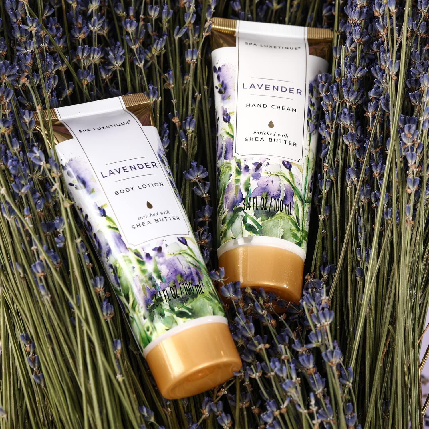 SPA LUXETIQUE Damen Bade Geschenkset - Lavendel Duft Wellness Set für Frauen
